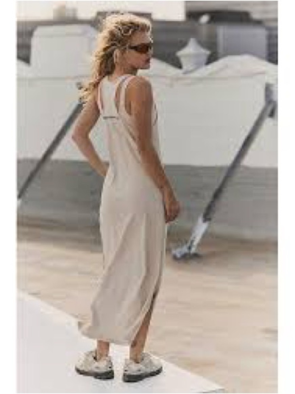 Free People Cream Hot Hot Maxi Dress